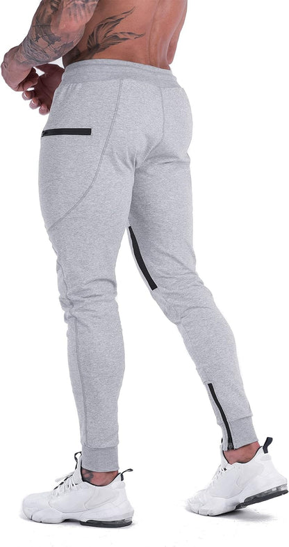 Mens Slim Joggers Sweatpants Tapered Gym Pants Casual Training Workout Pants Track Pant